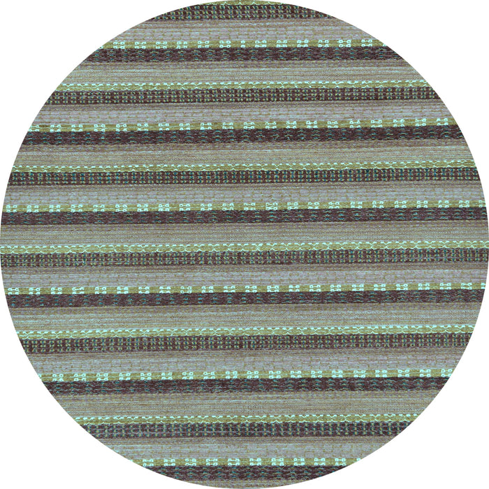 Round Oriental Light Blue Modern Rug, abs287lblu