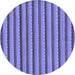 Round Oriental Blue Modern Rug, abs287blu