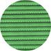 Round Oriental Emerald Green Modern Rug, abs287emgrn