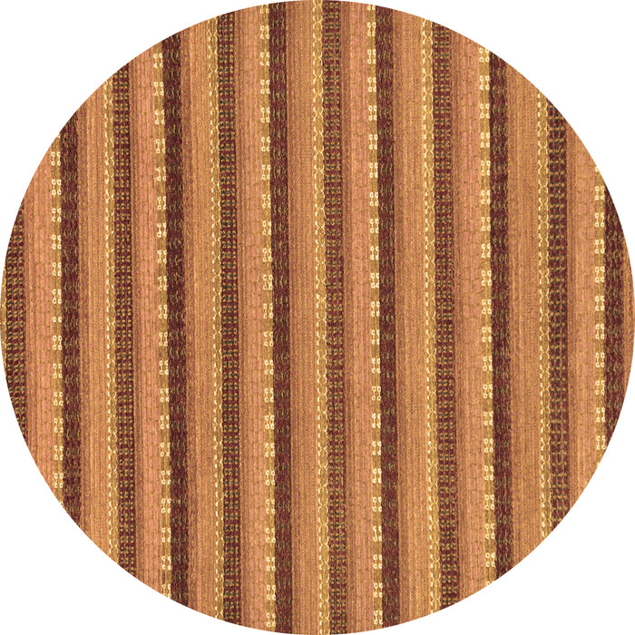 Round Machine Washable Oriental Brown Modern Rug, wshabs287brn