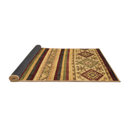 Sideview of Abstract Brown Modern Rug, abs2880brn