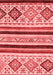 Abstract Red Modern Area Rugs