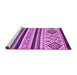 Sideview of Machine Washable Abstract Purple Modern Area Rugs, wshabs2880pur