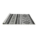 Sideview of Machine Washable Abstract Gray Modern Rug, wshabs2880gry