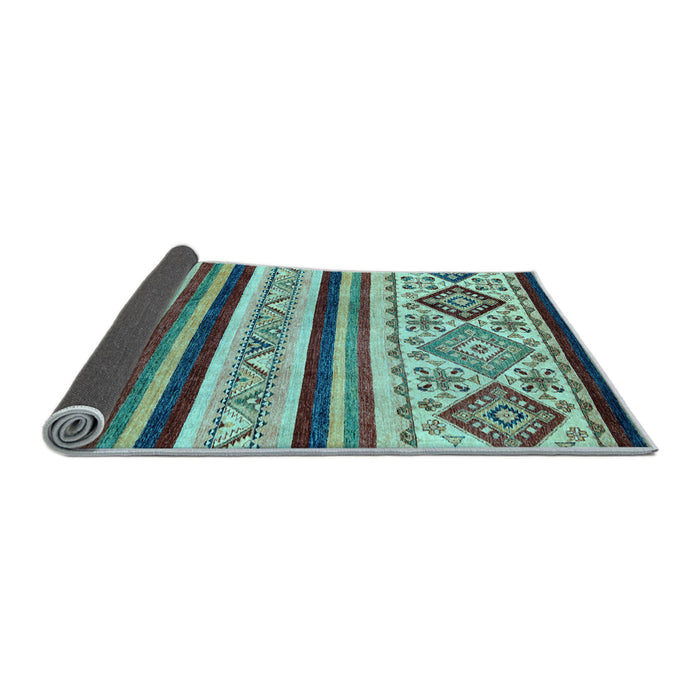 Sideview of Abstract Light Blue Modern Rug, abs2880lblu