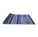 Sideview of Abstract Blue Modern Rug, abs2880blu