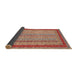 Sideview of Abstract Brown Modern Rug, abs2881