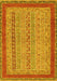 Abstract Yellow Modern Rug, abs2881yw