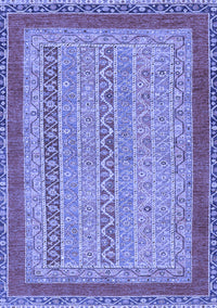 Abstract Blue Modern Rug, abs2881blu