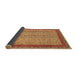 Sideview of Abstract Brown Modern Rug, abs2881brn