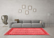 Modern Red Washable Rugs