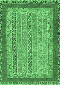 Abstract Emerald Green Modern Rug, abs2881emgrn