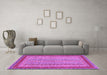 Machine Washable Abstract Purple Modern Area Rugs in a Living Room, wshabs2881pur