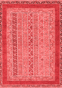 Abstract Red Modern Rug, abs2881red