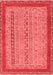 Abstract Red Modern Area Rugs