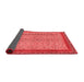 Abstract Red Modern Area Rugs