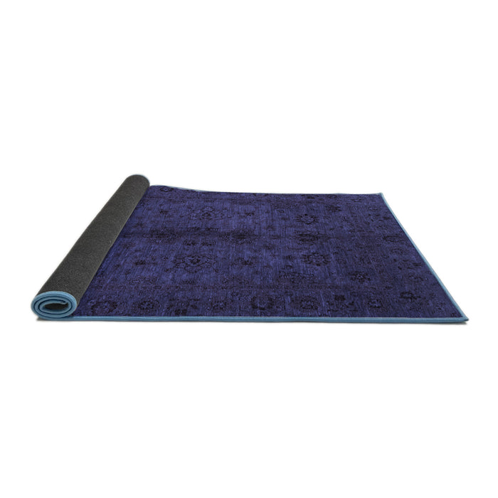 Sideview of Abstract Blue Modern Rug, abs2882blu