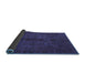 Sideview of Abstract Blue Modern Rug, abs2882blu