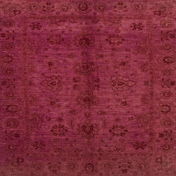 Square Abstract Red Modern Rug, abs2882