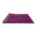 Sideview of Abstract Purple Modern Rug, abs2882pur