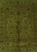 Abstract Green Modern Rug, abs2882grn