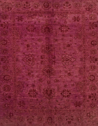 Machine Washable Abstract Red Rug, wshabs2882