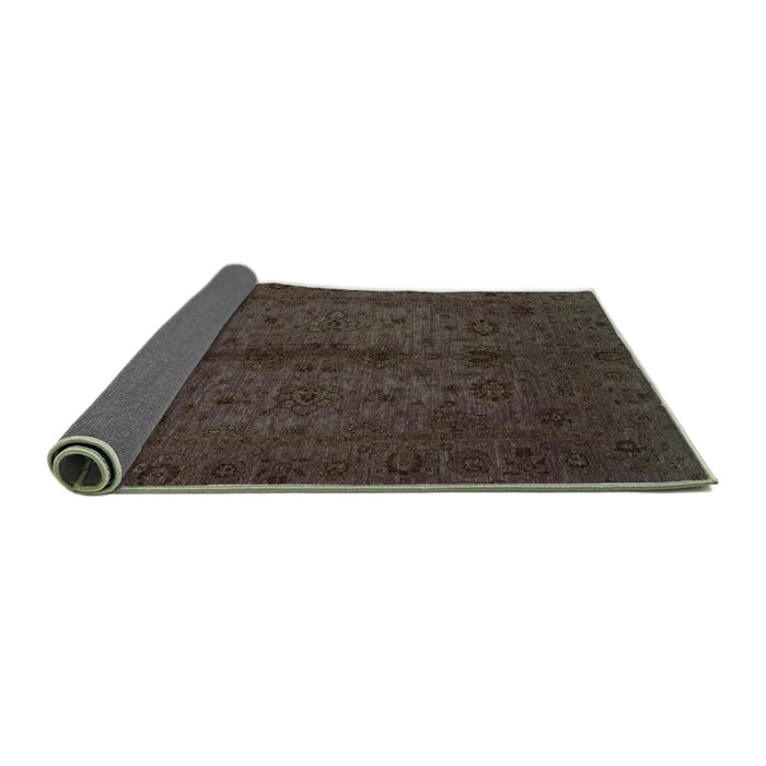 Sideview of Abstract Turquoise Modern Rug, abs2882turq