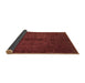 Sideview of Abstract Brown Modern Rug, abs2882brn