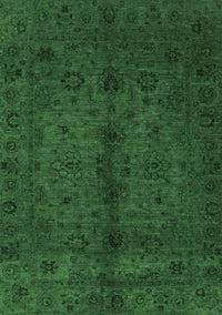 Abstract Emerald Green Modern Rug, abs2882emgrn