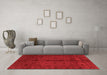 Modern Red Washable Rugs