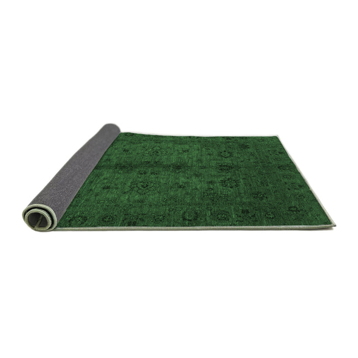 Sideview of Abstract Emerald Green Modern Rug, abs2882emgrn