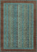 Abstract Light Blue Modern Rug, abs2883lblu