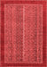 Abstract Red Modern Area Rugs