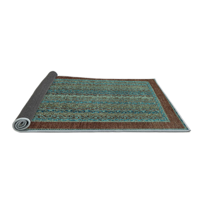 Sideview of Abstract Light Blue Modern Rug, abs2883lblu