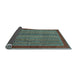 Sideview of Abstract Light Blue Modern Rug, abs2883lblu