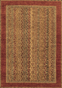 Abstract Brown Modern Rug, abs2883brn