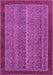 Machine Washable Abstract Purple Modern Area Rugs, wshabs2883pur