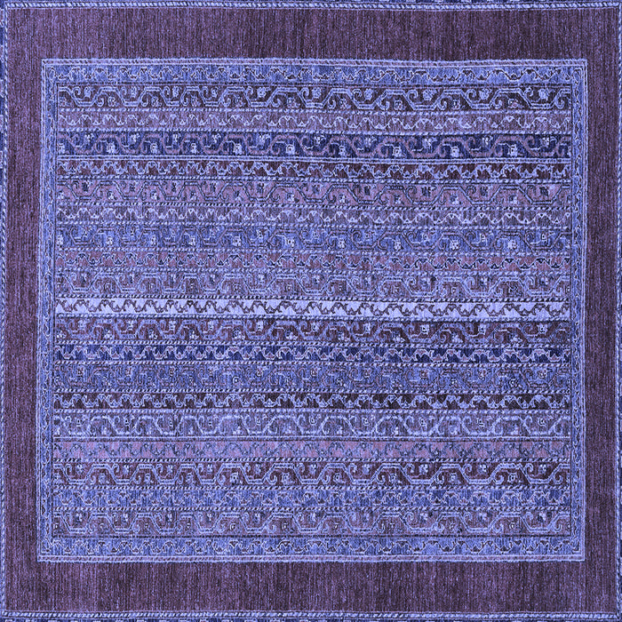 Square Machine Washable Abstract Blue Modern Rug, wshabs2883blu