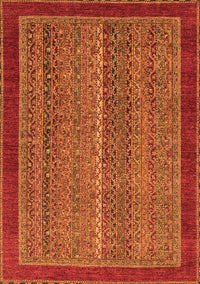 Abstract Orange Modern Rug, abs2883org