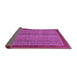 Sideview of Abstract Purple Modern Rug, abs2883pur