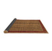 Sideview of Abstract Brown Modern Rug, abs2883brn