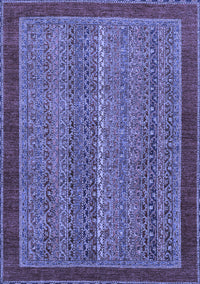 Abstract Blue Modern Rug, abs2883blu