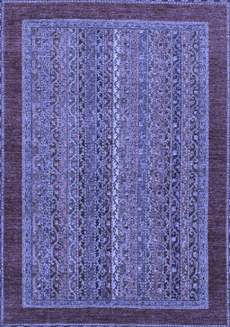 Abstract Blue Modern Rug, abs2883blu