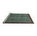 Sideview of Machine Washable Abstract Light Blue Modern Rug, wshabs2883lblu