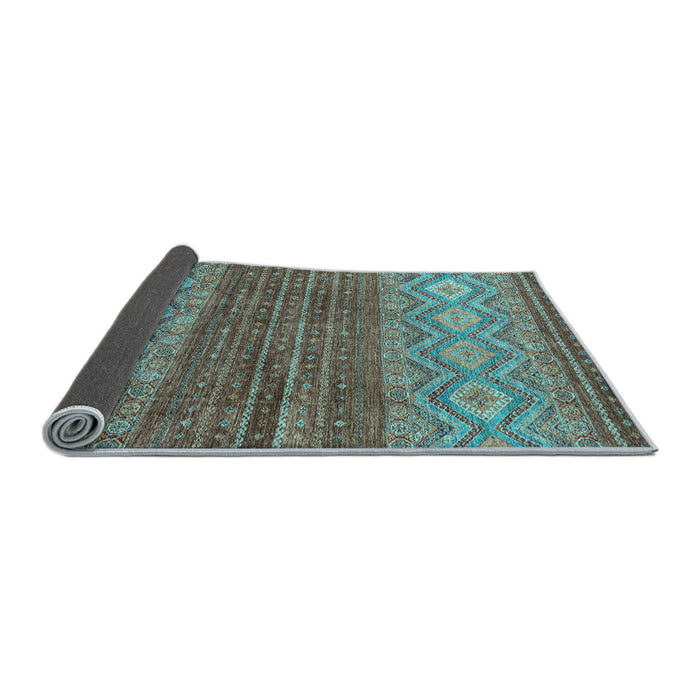 Sideview of Abstract Light Blue Modern Rug, abs2884lblu