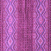 Square Machine Washable Abstract Purple Modern Area Rugs, wshabs2884pur