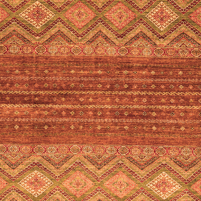 Abstract Orange Modern Rug, abs2884org