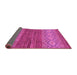 Sideview of Abstract Pink Modern Rug, abs2884pnk