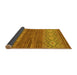 Sideview of Abstract Yellow Modern Rug, abs2884yw