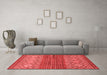 Modern Red Washable Rugs